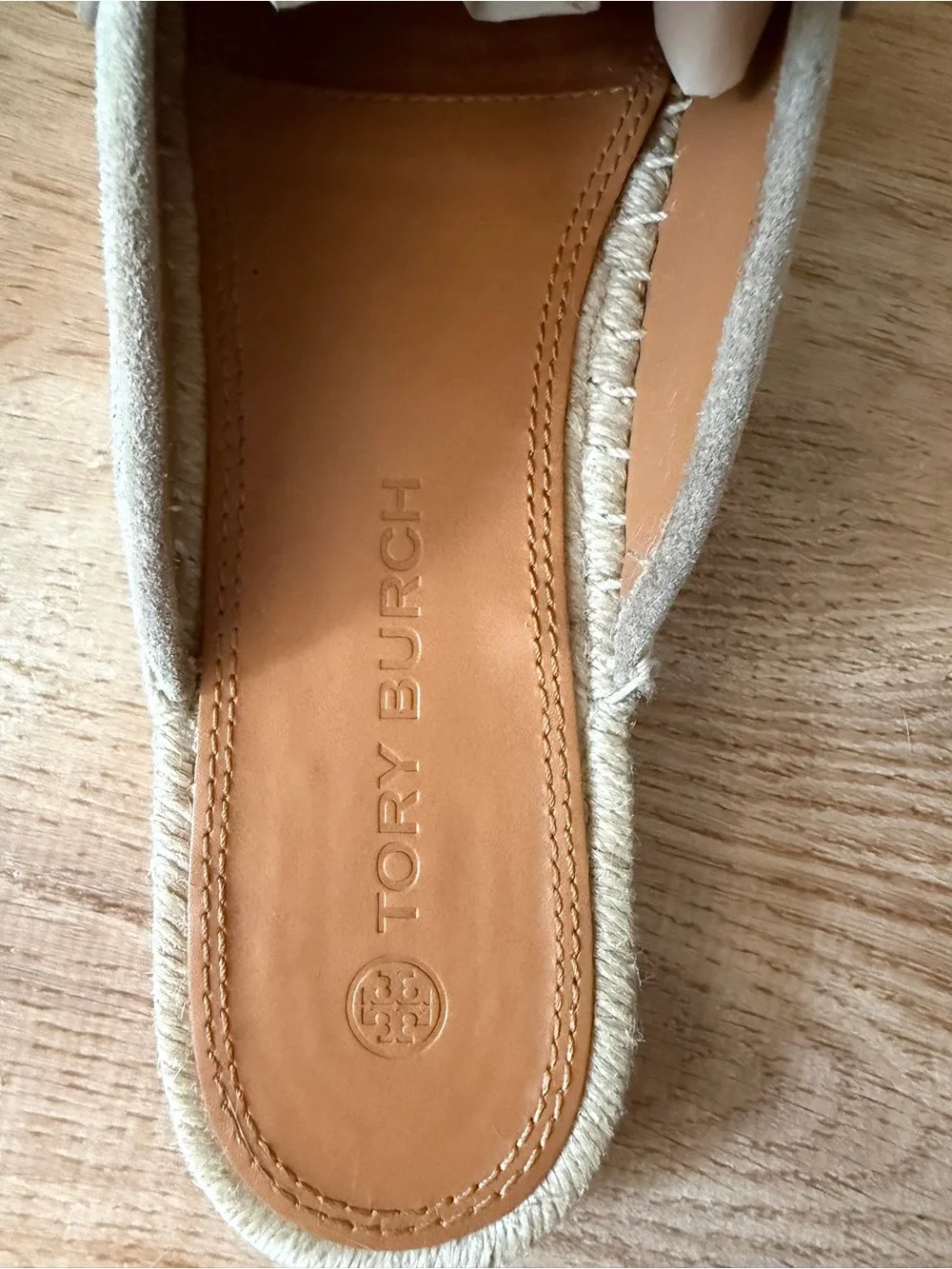 Tory Burch | Seaside Mule Espadrille Natural Suede Classic Taupe, size 10.5